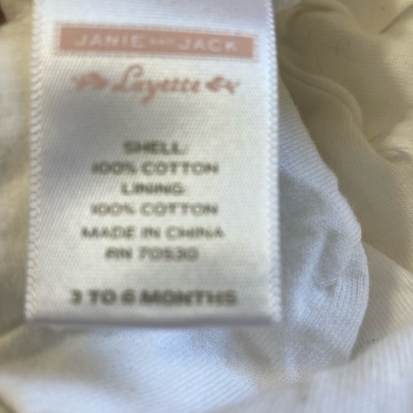 Janie and Jack Layette Lined Hat Sz 3 to 6 Months - Picture 4 of 4